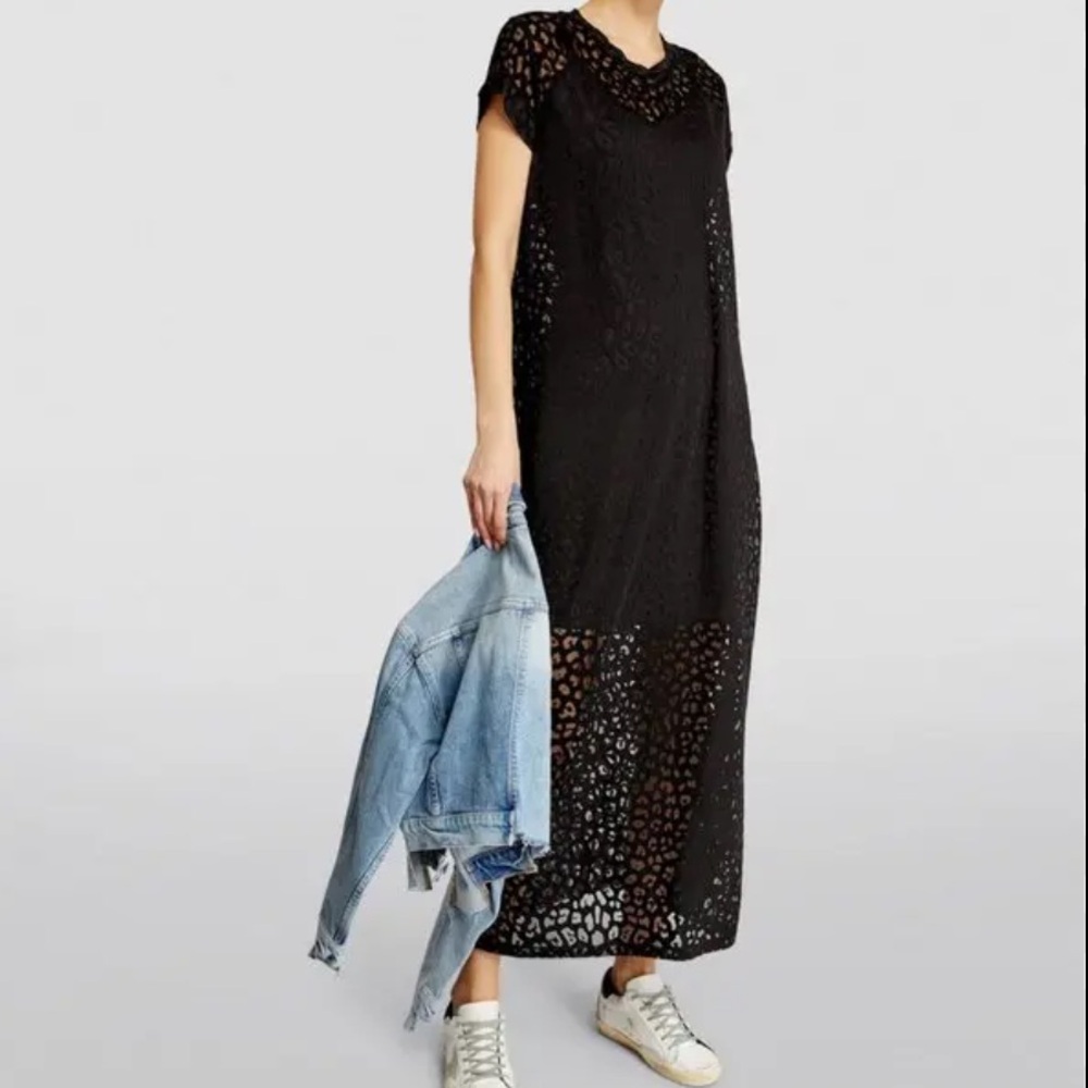 ALLSAINTS Anna Devo Zori Blk Leo Dress - Sz 16 (UK)/ 12 (US)NWT in org package